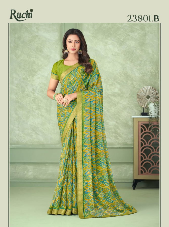 Ruchi Savera 6 Chiffon Daily Wear Sarees Catalog
